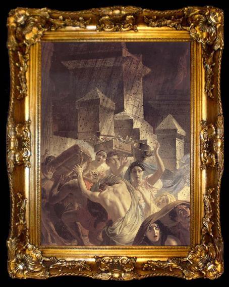 framed  Karl Briullov The Last Day of Pompeii, ta009-2